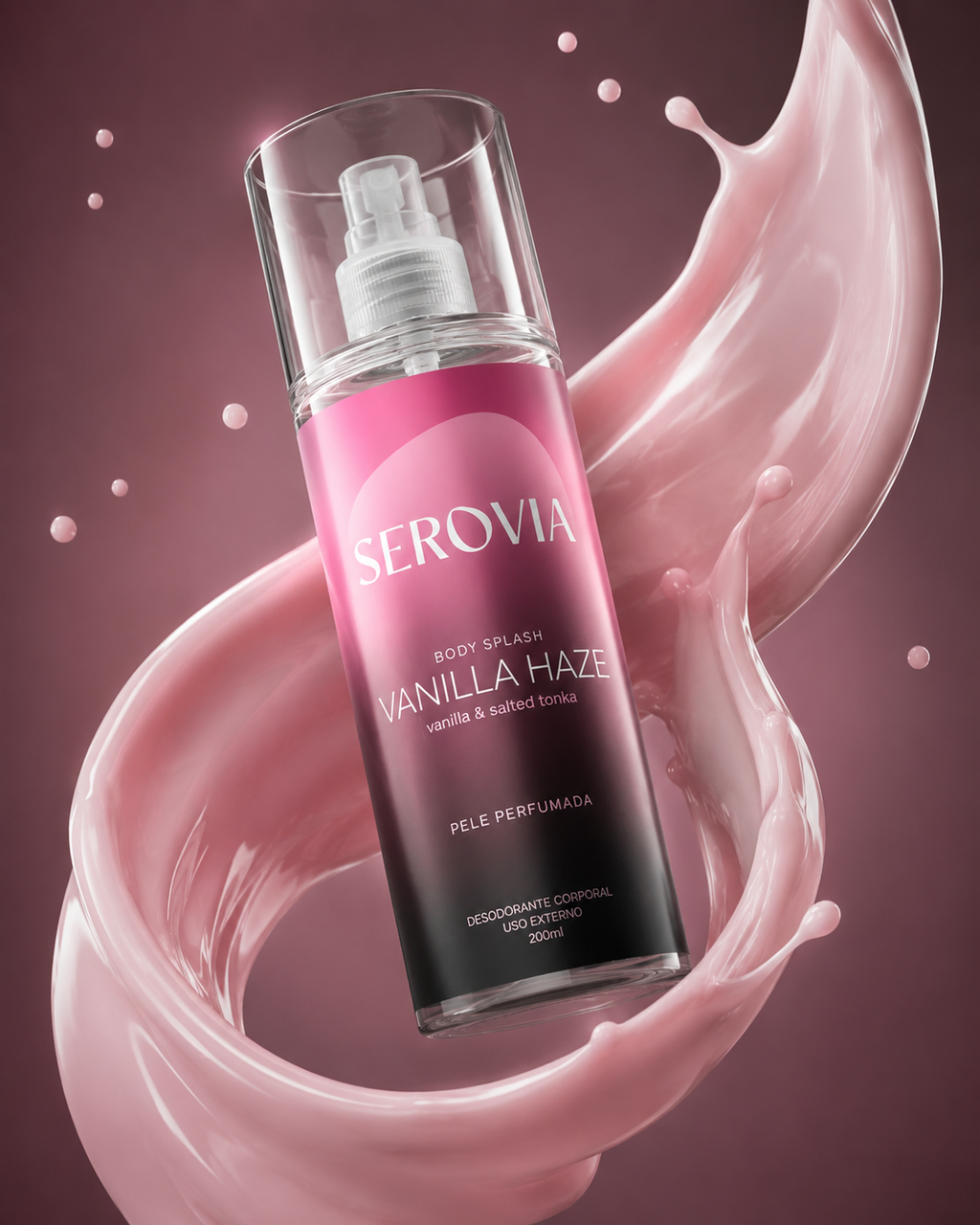 Serovia Vanilla Haze Body Splash 200ml | Baunilha Cremosa e Salted Tonka